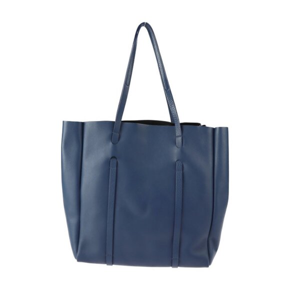 BALENCIAGA Blue Leather Tote Bag - Picture 3 of 10